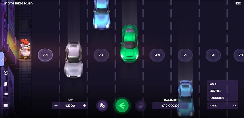 COLLECT-Button bei Uncrossable Rush: wann drücken?