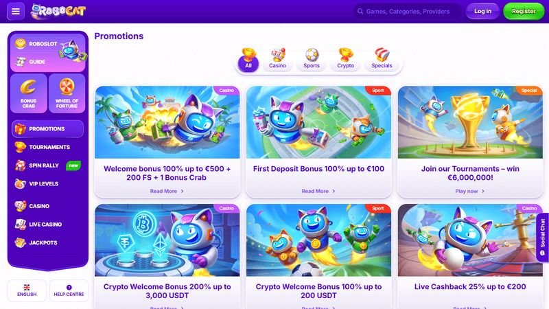 Robocat Casino Spiele